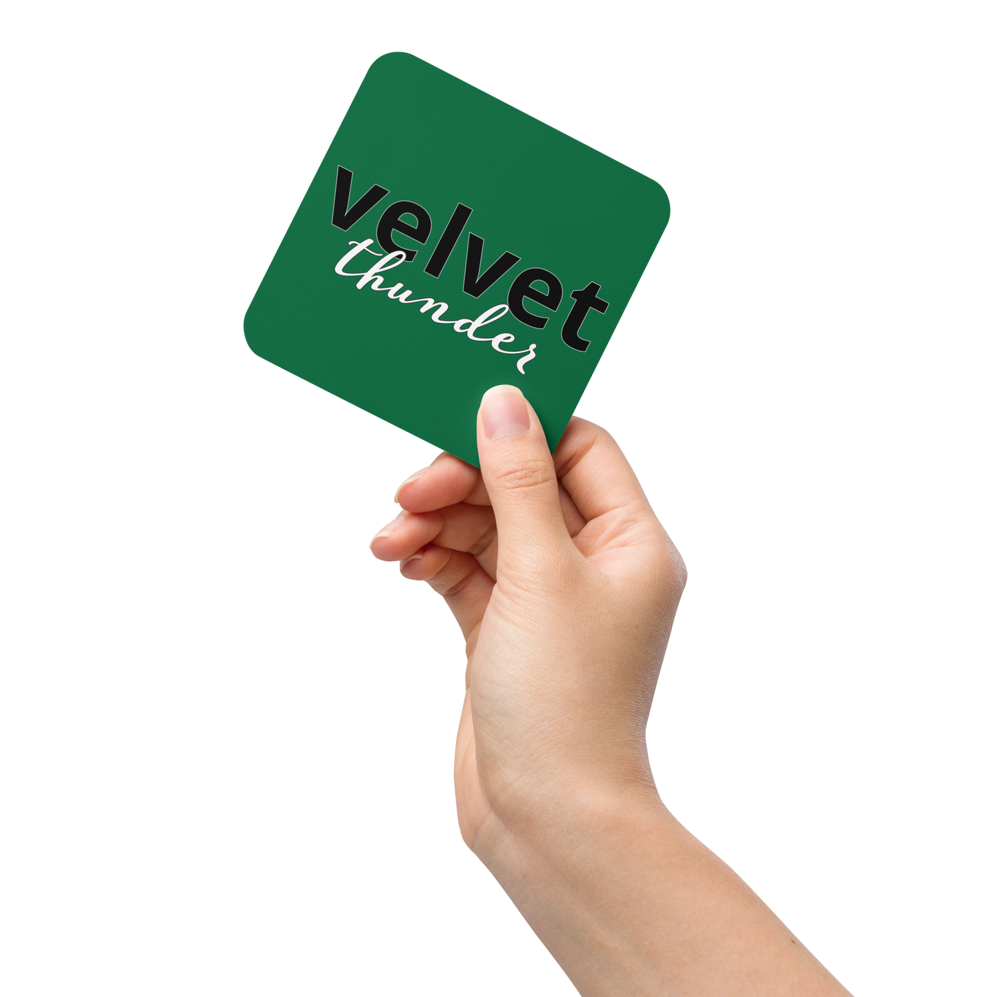 Velvet Thunder Cork-back coaster