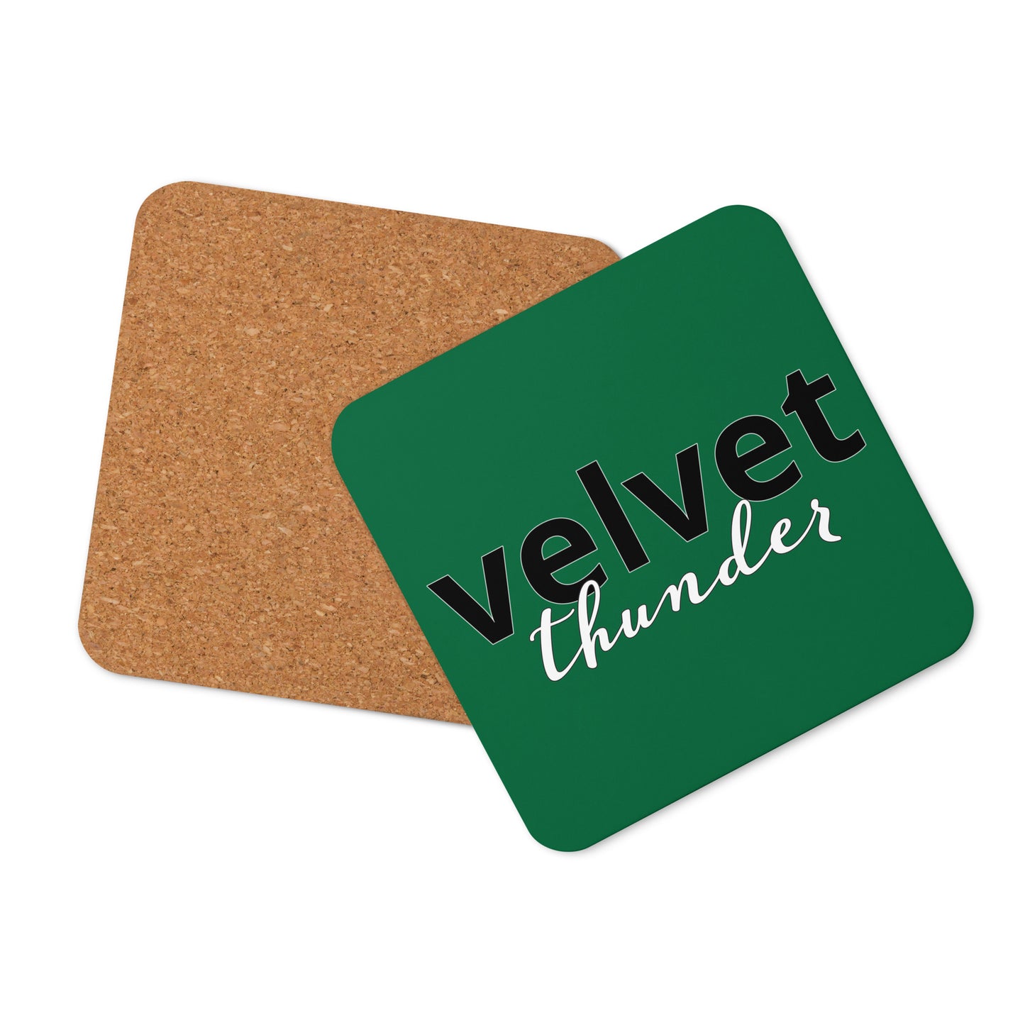 Velvet Thunder Cork-back coaster