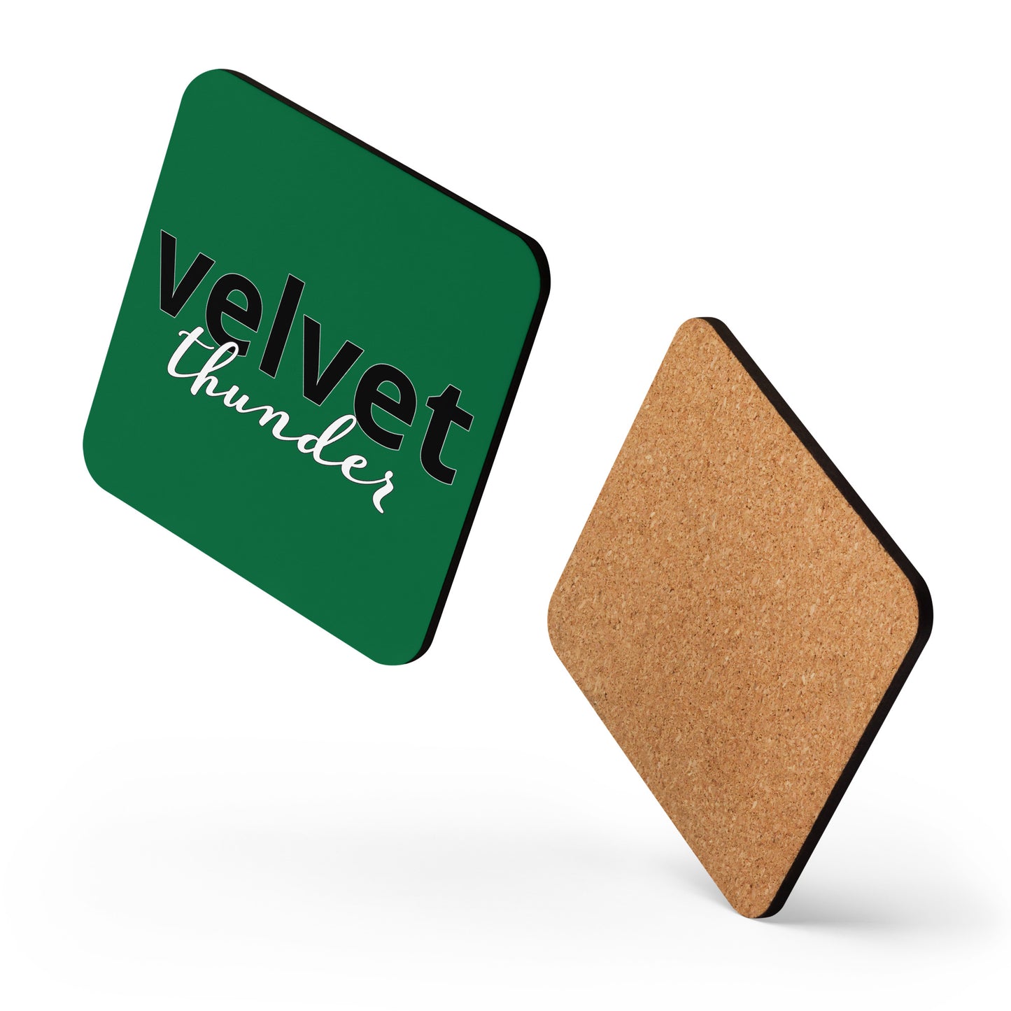 Velvet Thunder Cork-back coaster