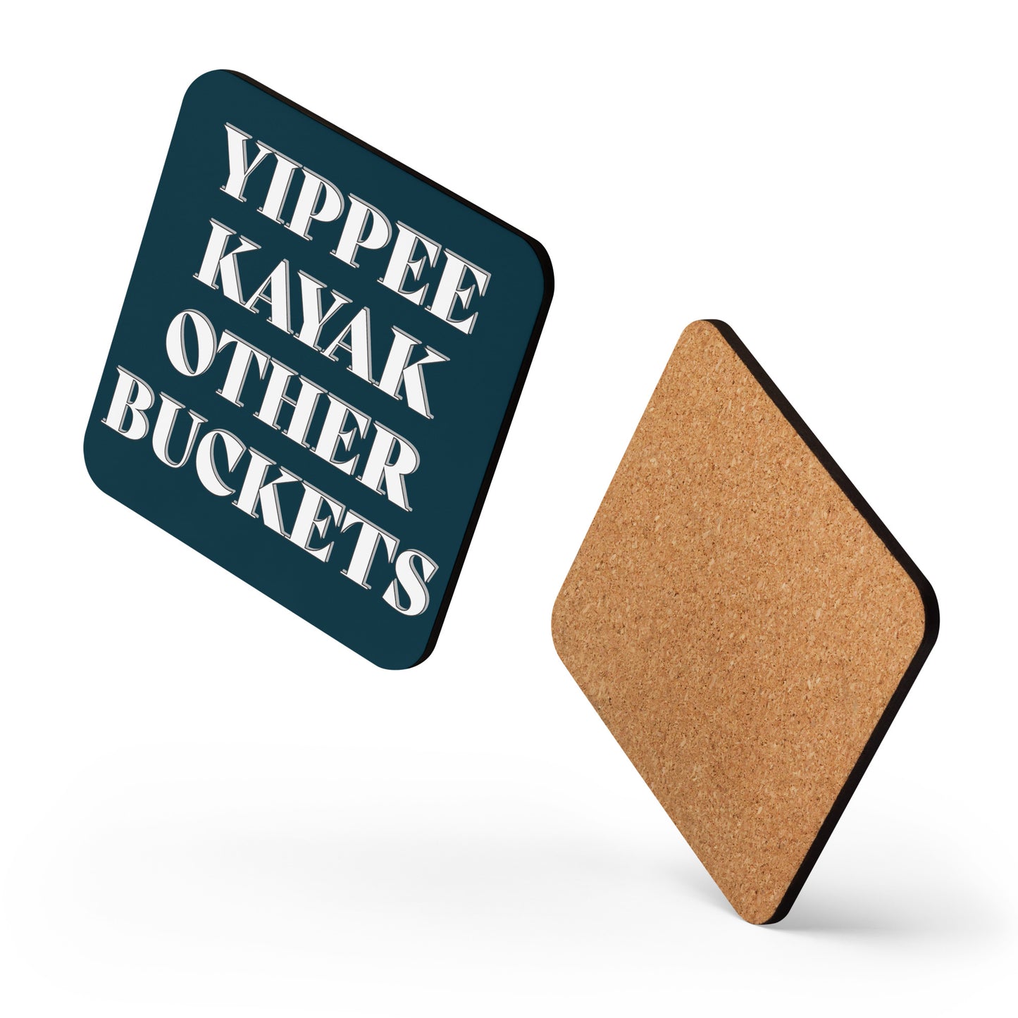 Yippee Kayak Other Buckets Cork-back coaster