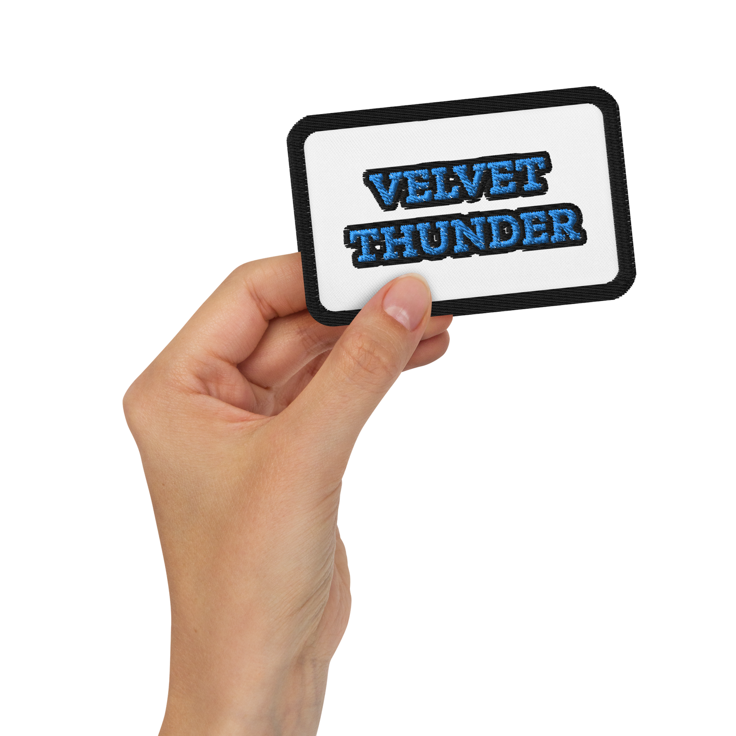 Velvet Thunder Embroidered patch