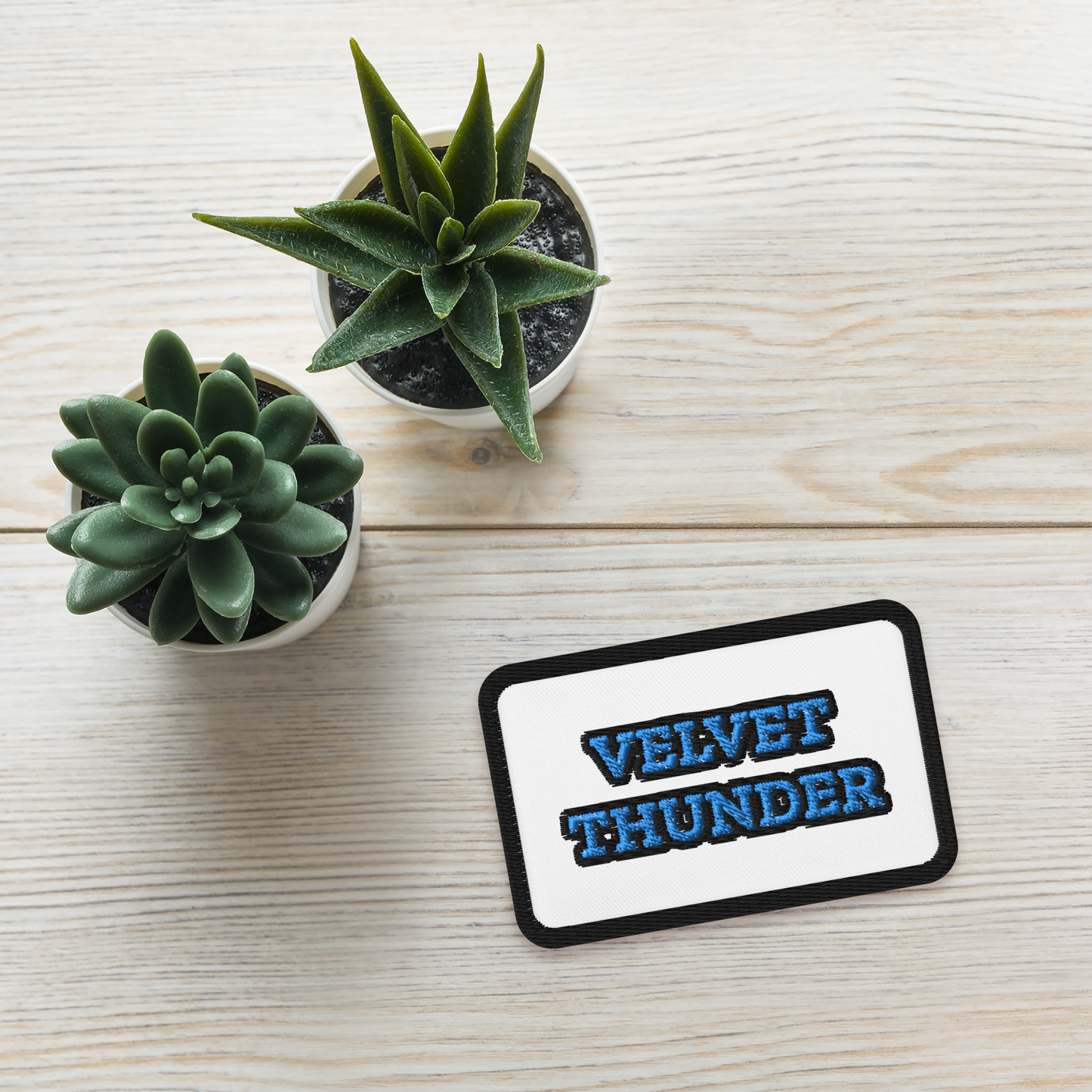 Velvet Thunder Embroidered patch