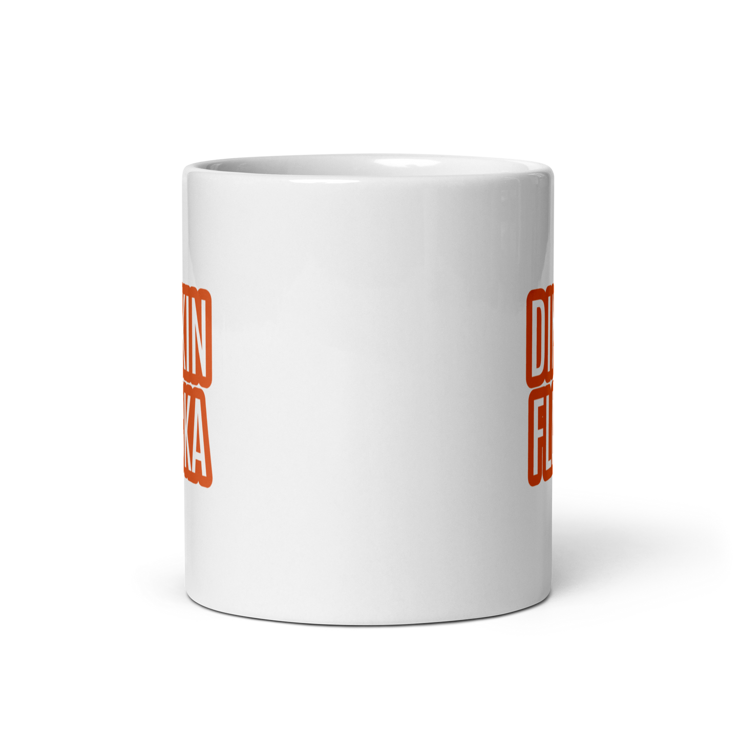Dinkin Flicka White glossy mug