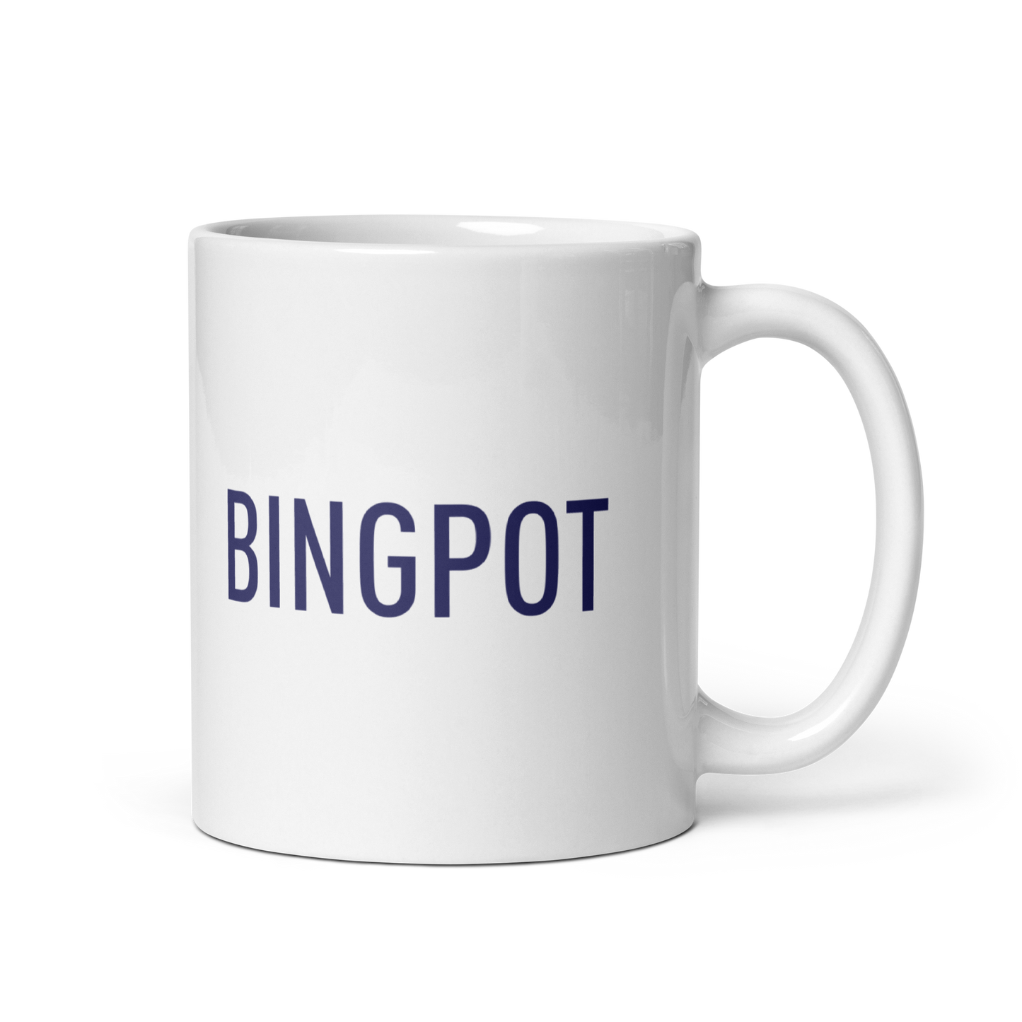 Bingpot White glossy mug