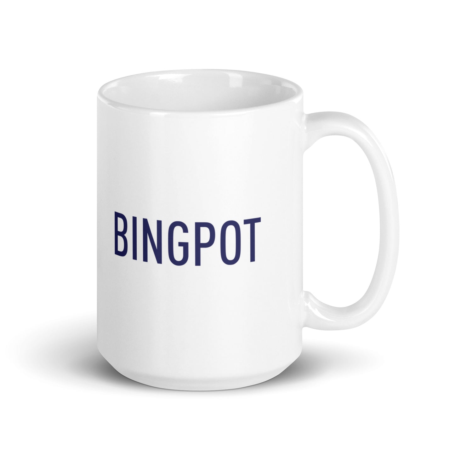 Bingpot White glossy mug