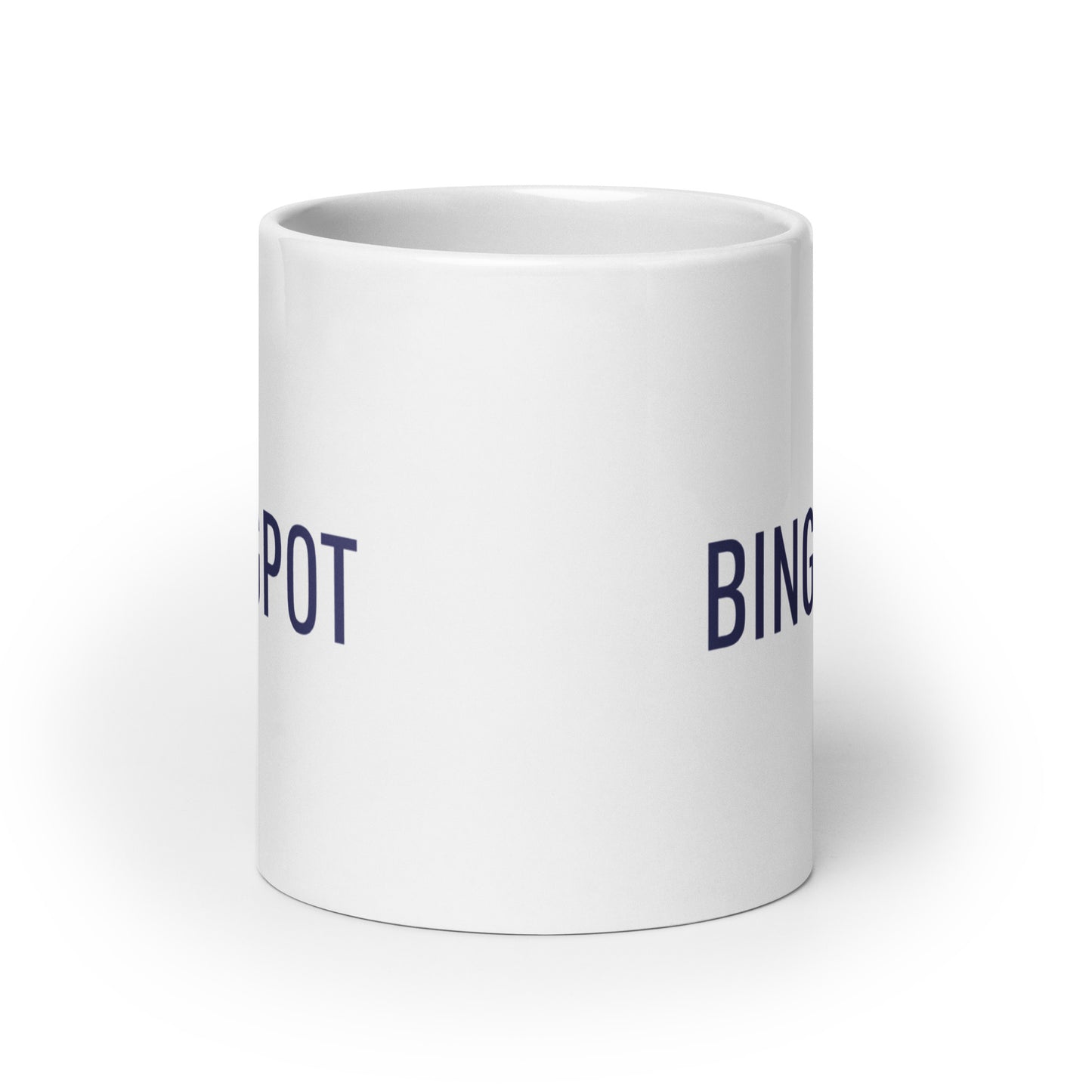 Bingpot White glossy mug