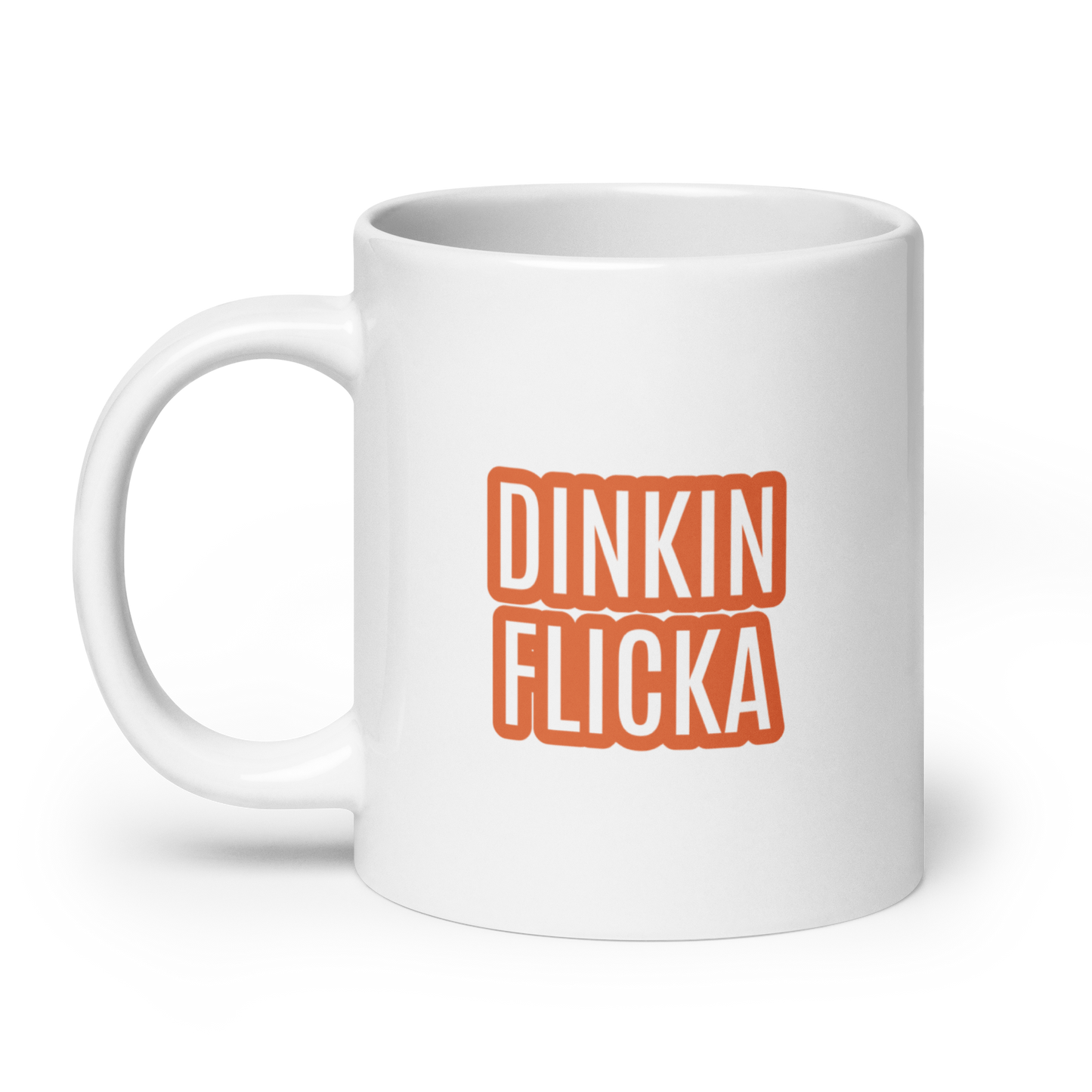 Dinkin Flicka White glossy mug