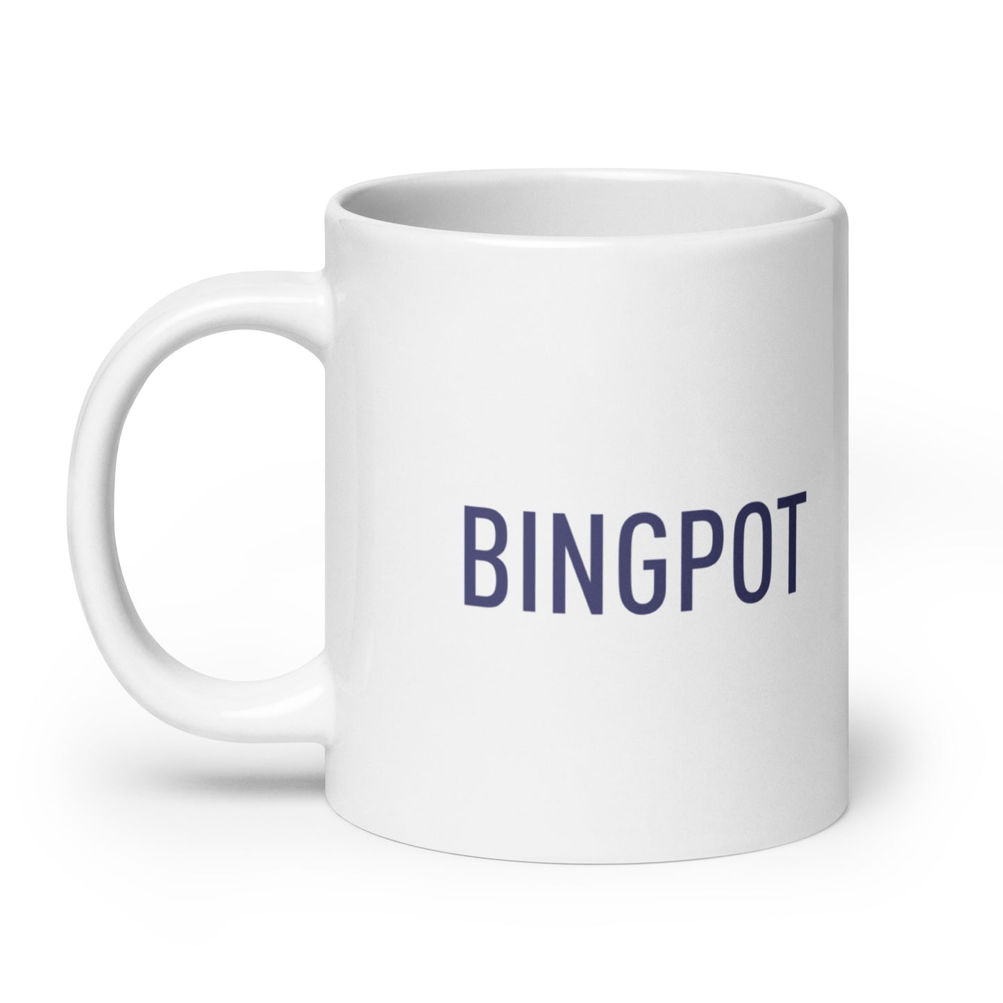 Bingpot White glossy mug