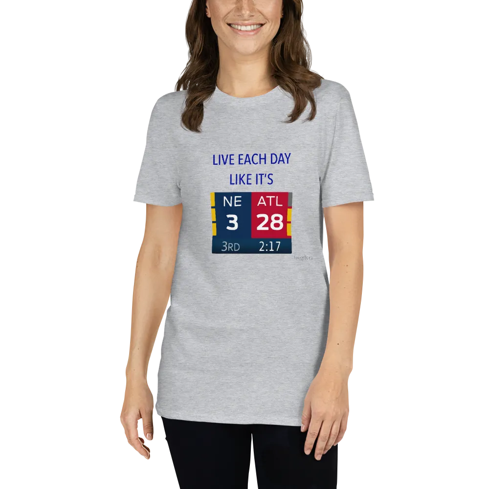 NFL Superbowl LI 2017 Patriots vs Falcons big comeback t-shirt in grey on woman