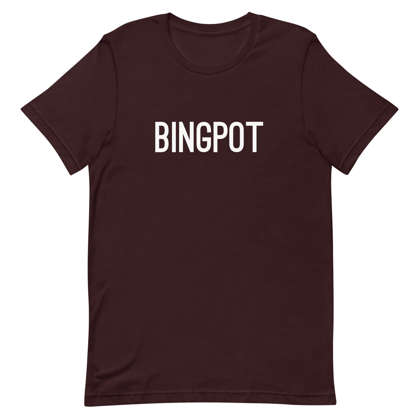 Brooklyn Nine-Nine Bingpot Tee in Oxblood Black flat