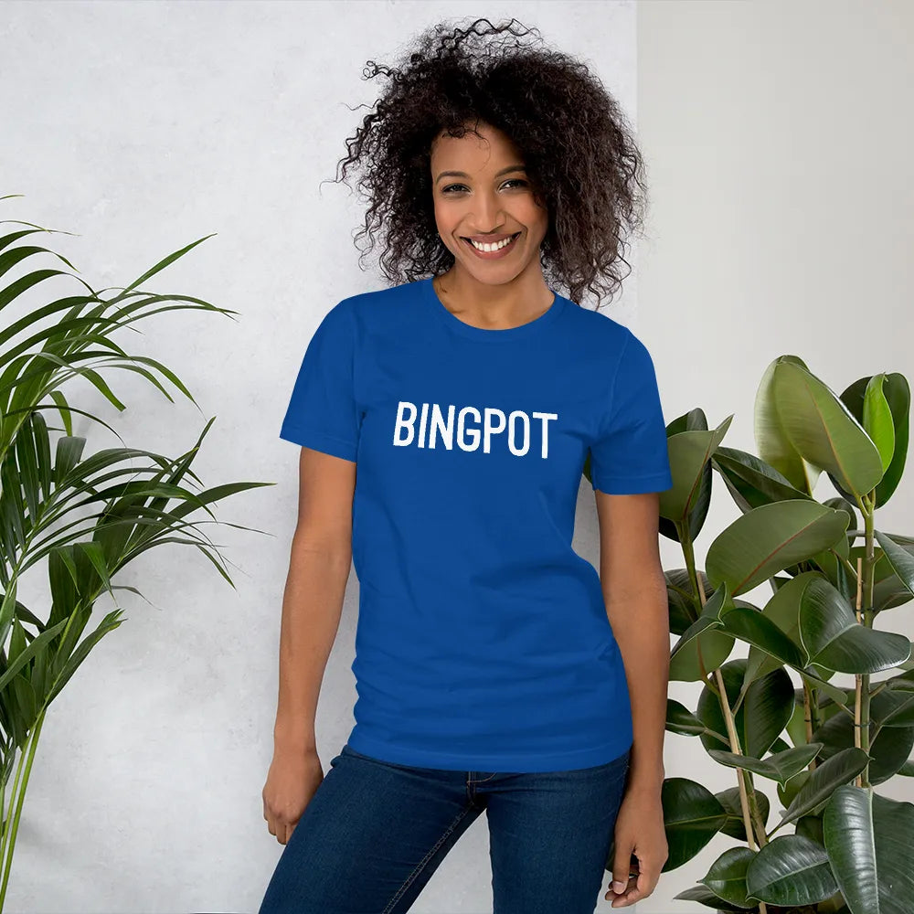 Brooklyn Nine-Nine Bingpot Tee in True Royal on woman