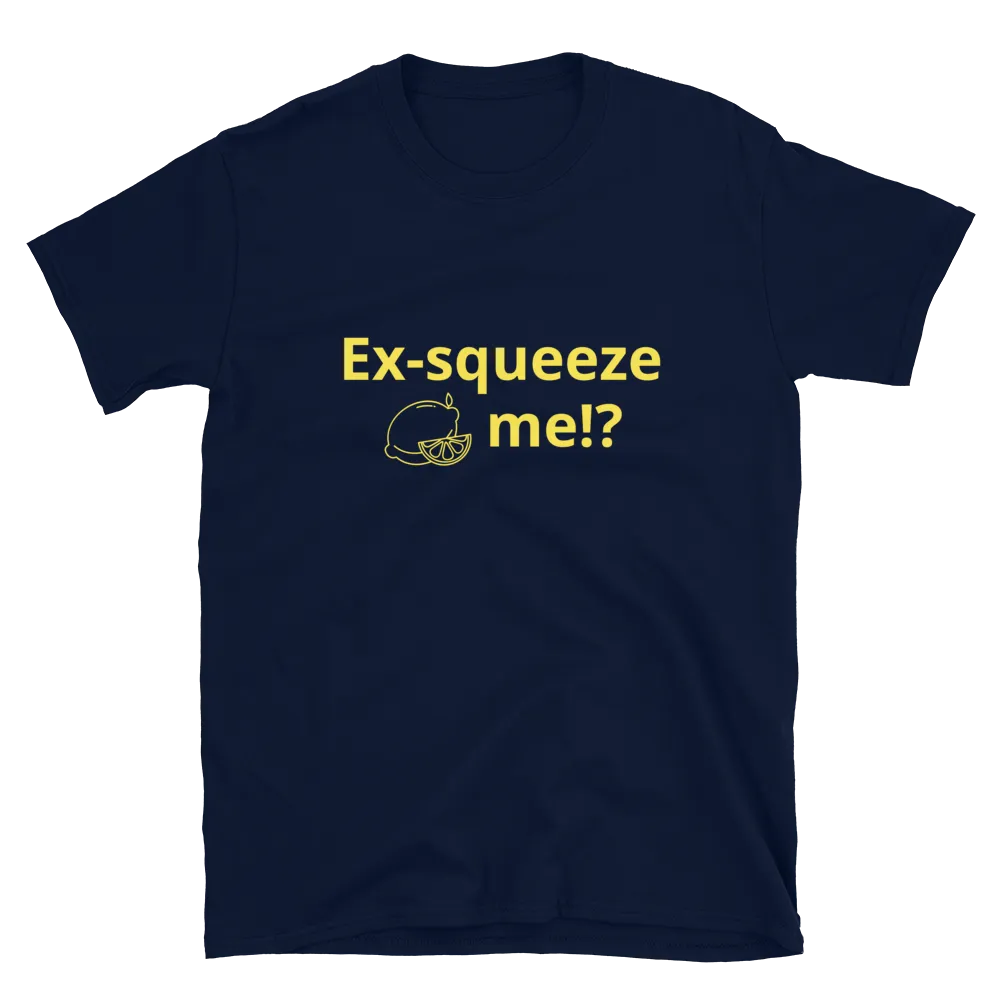Ex-squeeze me Tee in Navy flatlay