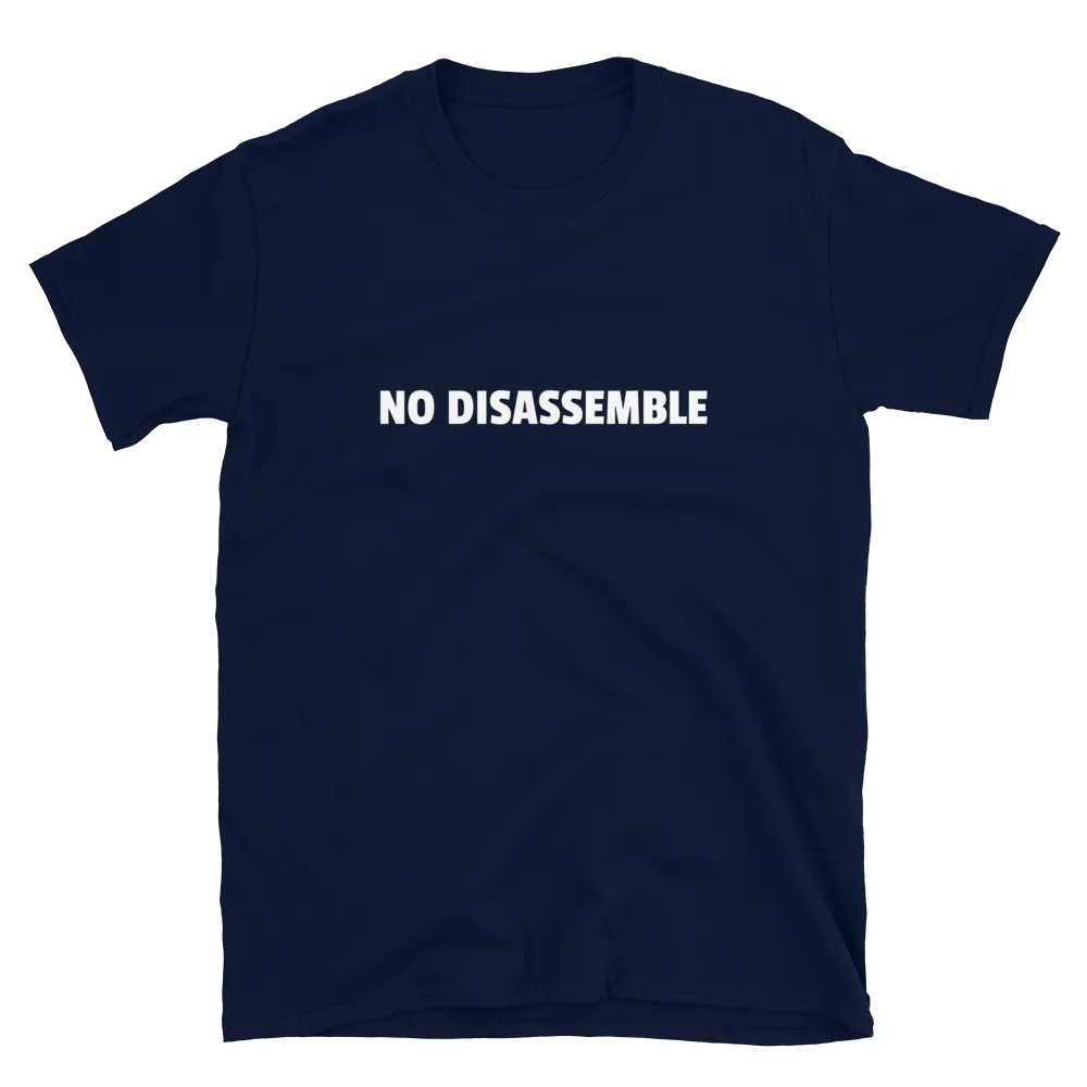 No Disassemble Tee in Navy flatlay