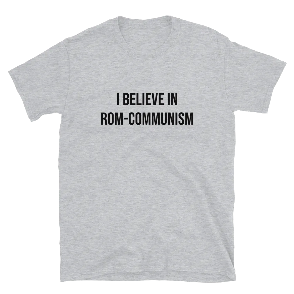 Rom-Communism (Front & Back) Tee in Sport Grey flatlay front