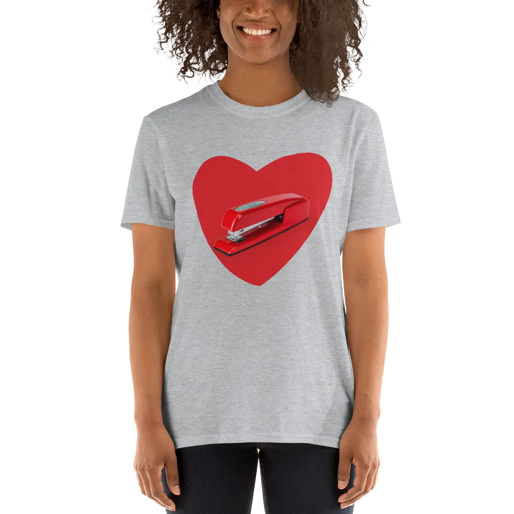 That's my stapler Tee in Sport Grey on woman