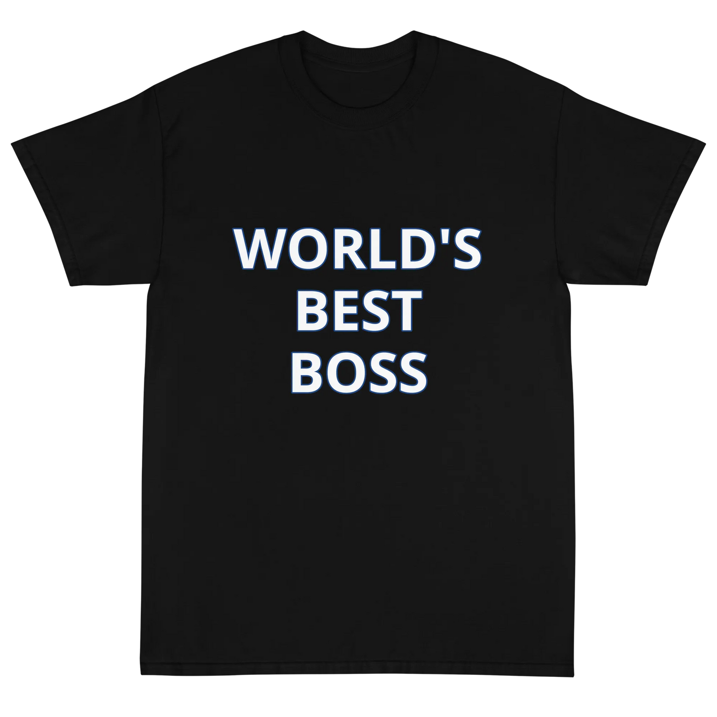 World's Best Boss Tee in Black flatlay