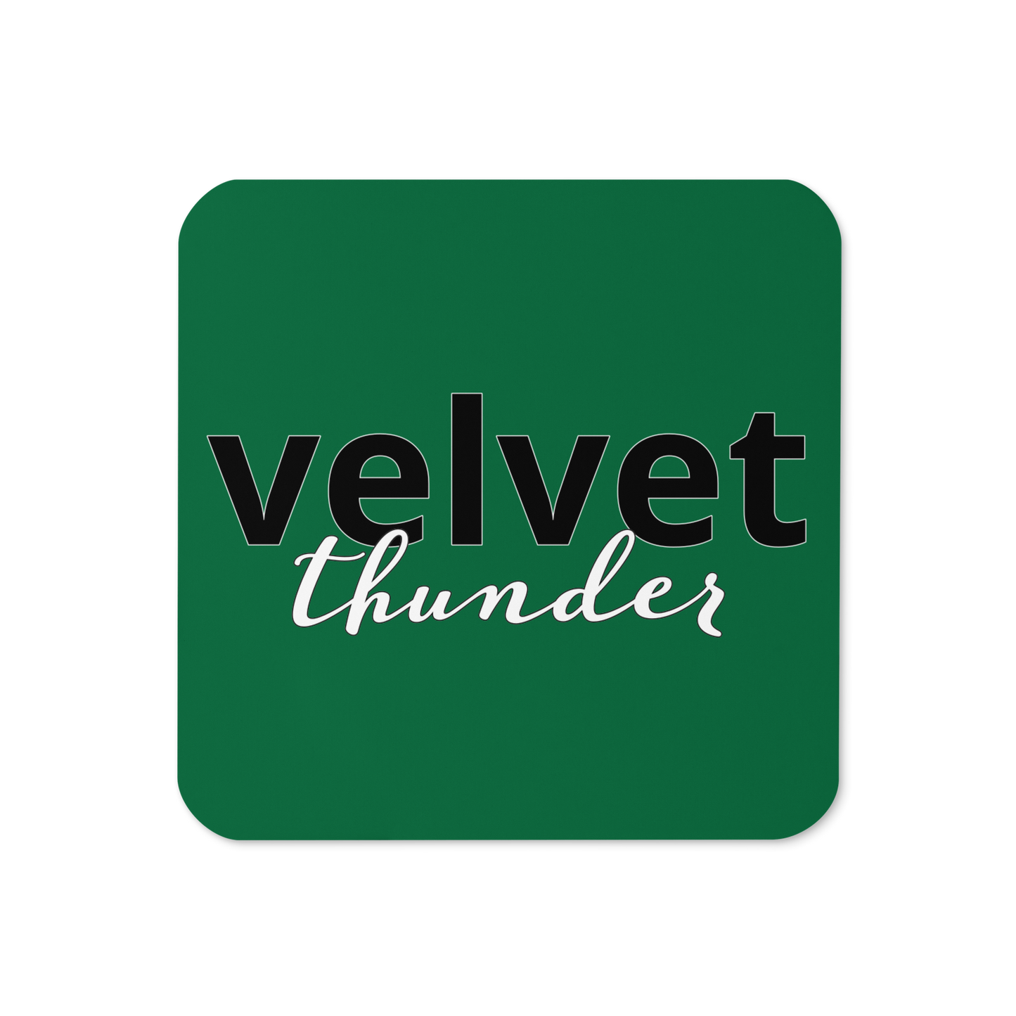 Velvet Thunder Cork-back coaster