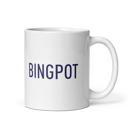 Bingpot White glossy mug