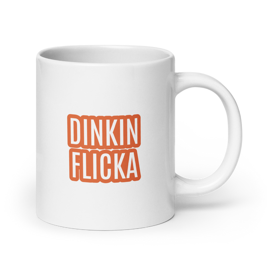 Dinkin Flicka White glossy mug