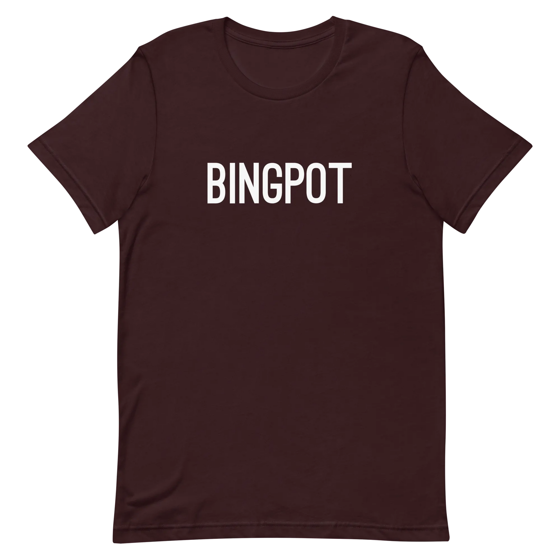 Brooklyn Nine-Nine Bingpot Tee in Oxblood Black flat