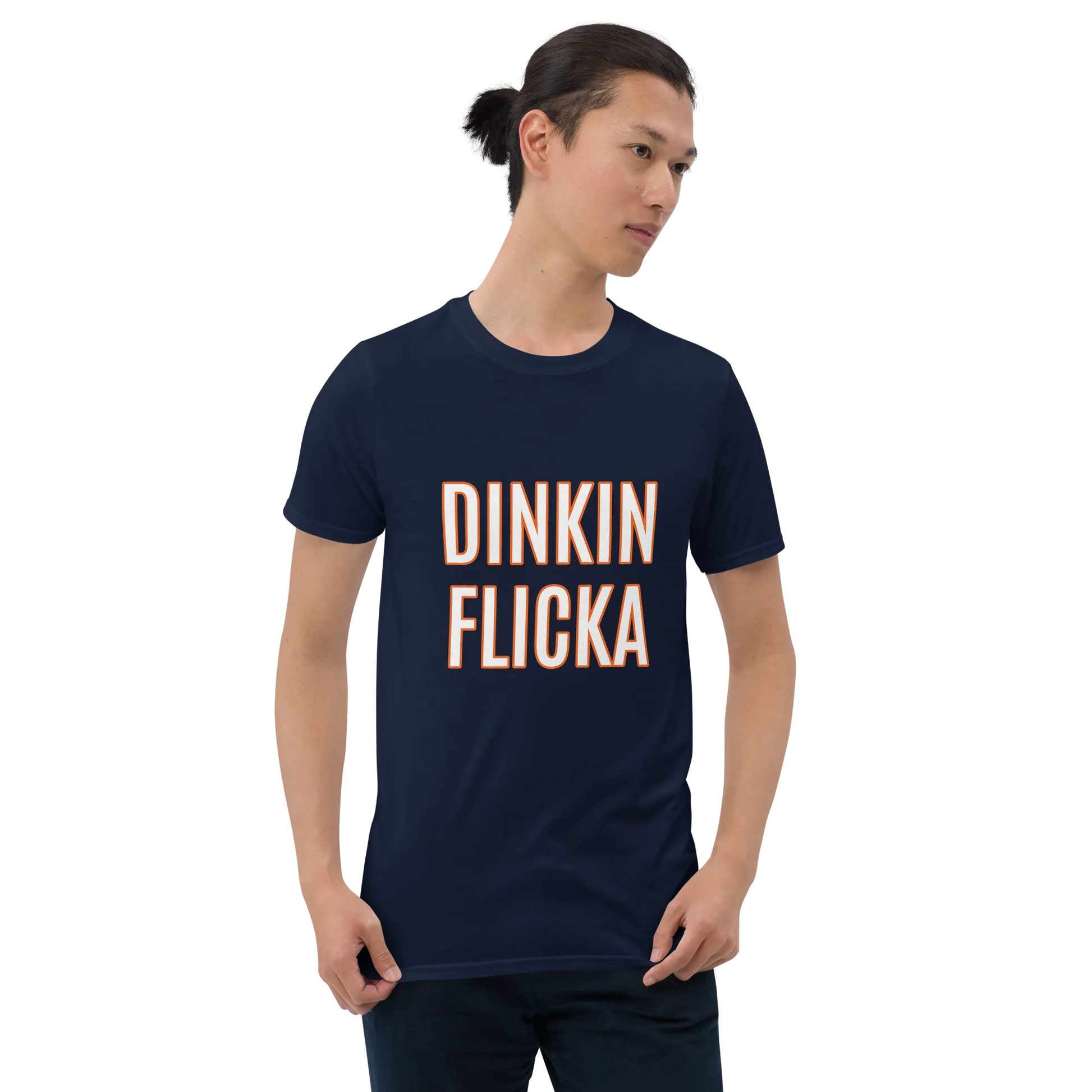 Dinkin Flicka Tee in Navy on man