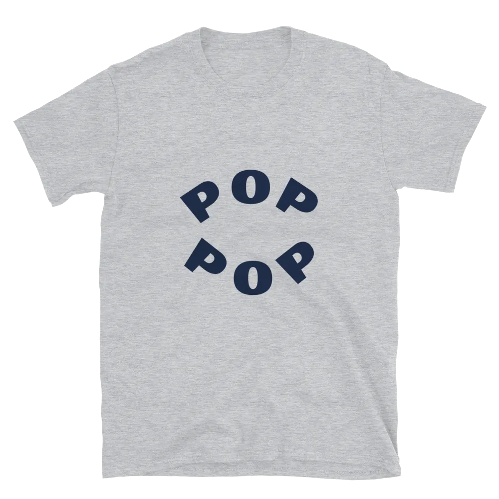Pop Pop Tee in Sport Grey flatlay