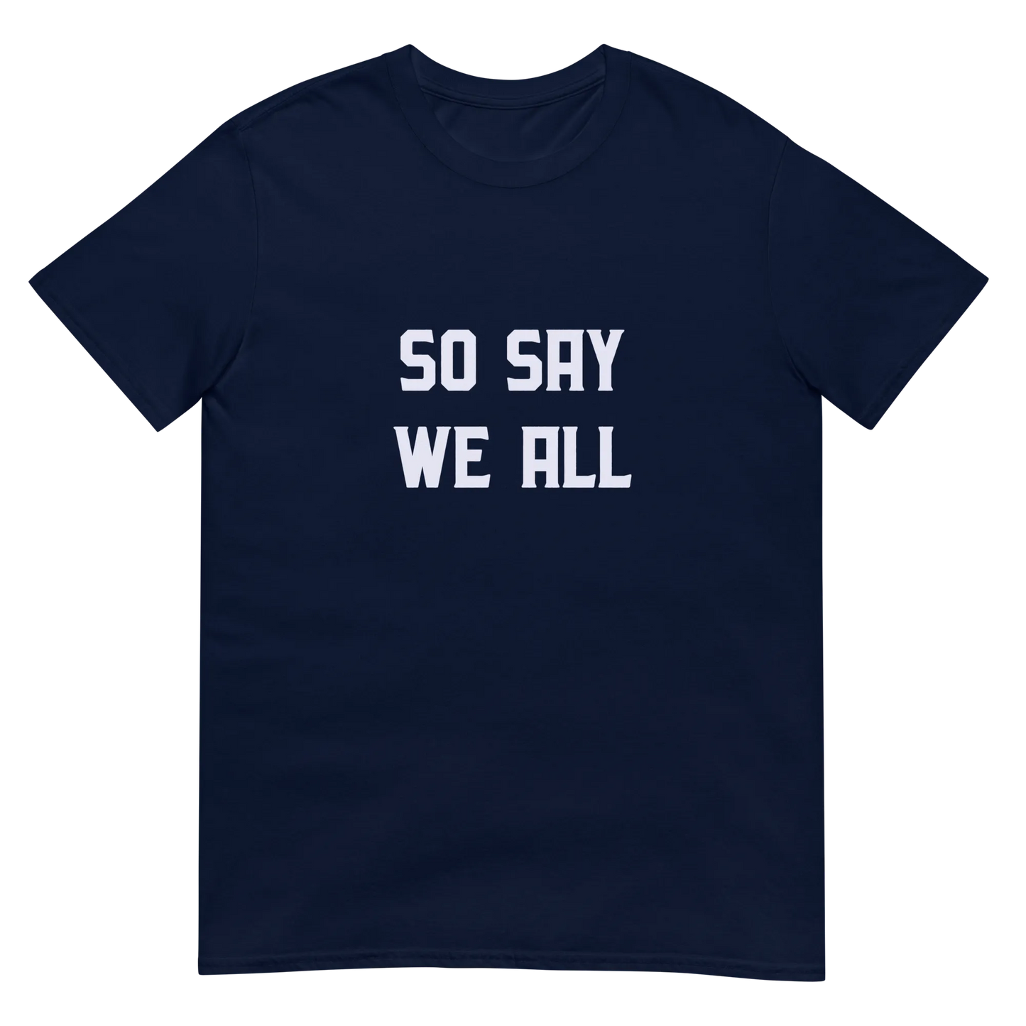 So Say We All Tee in Navy flatlay