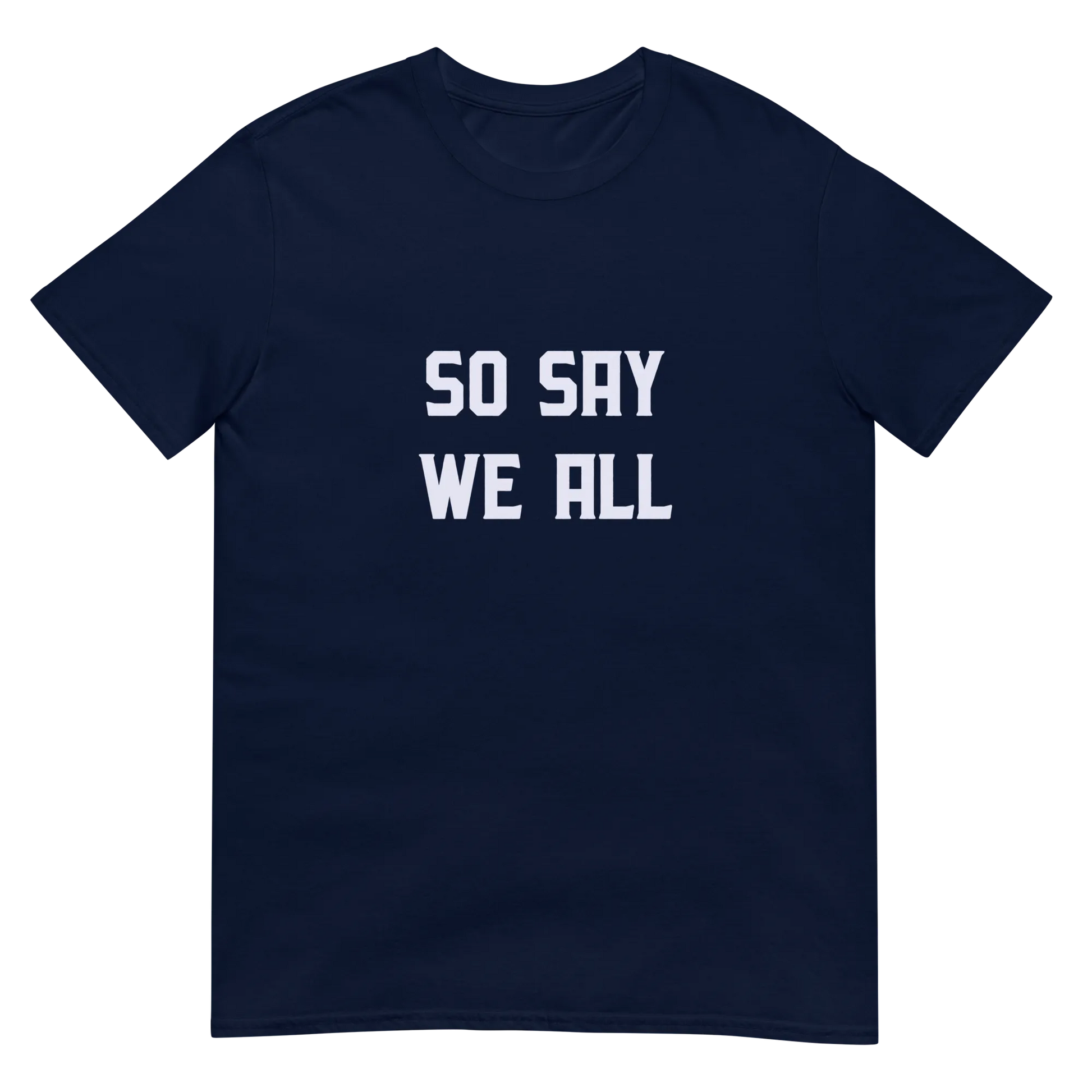 So Say We All Tee in Navy flatlay