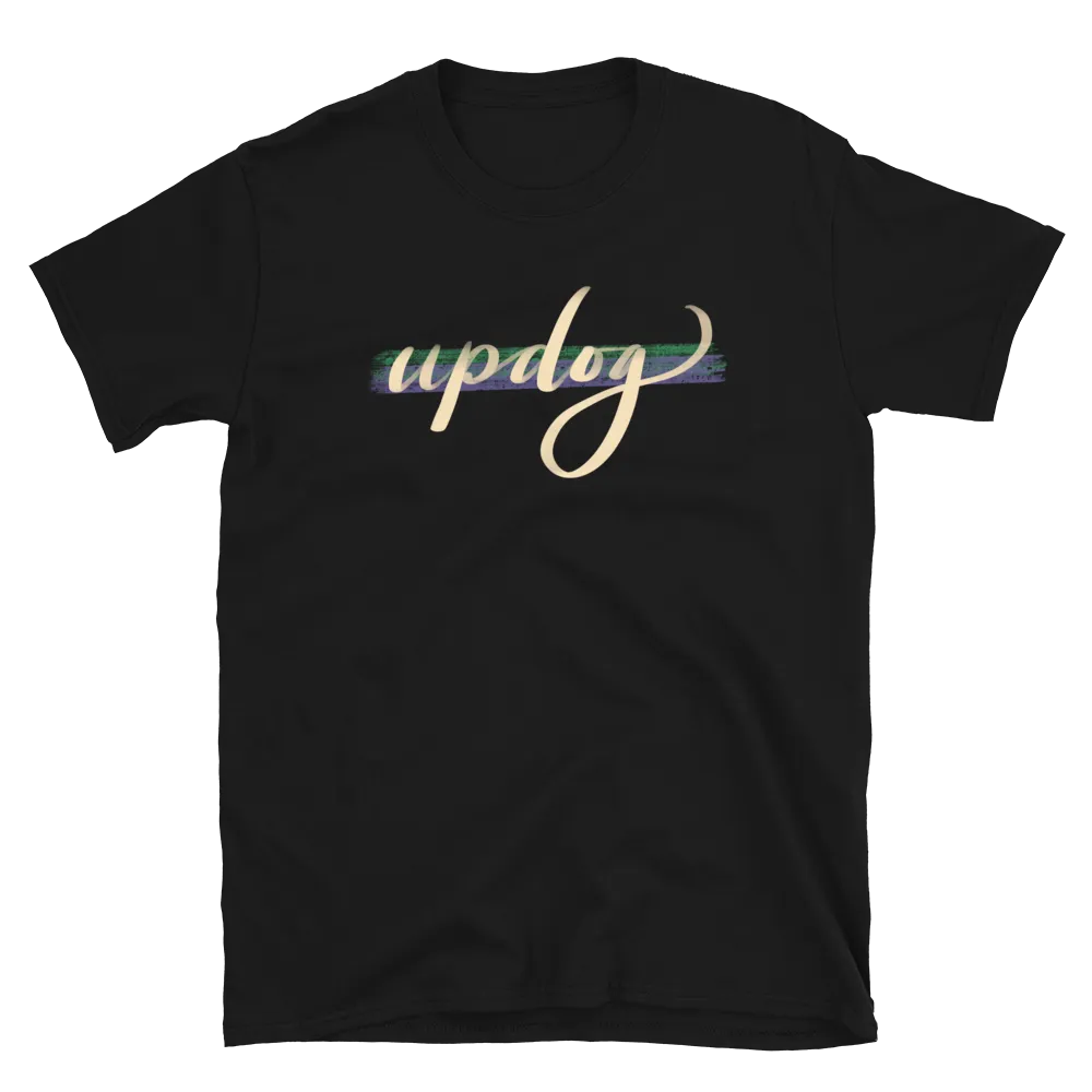 Updog Tee in Black flatlay